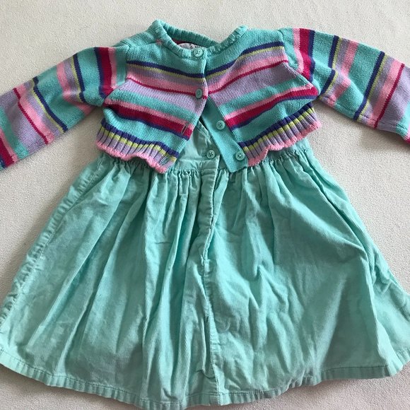 Gymboree Toddler 18-24 M, 2-Piece Set: Woven Dress and Knit Sweater Set - Picture 2 of 7